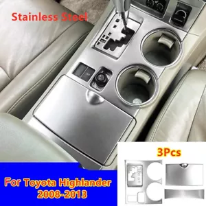 For Toyota Highlander 08-13 Silver Central Console Gear Shift Panel Trim Cover - Bild 1 von 2