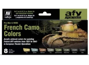 Vallejo 17ml x8 71644 Model Air Paint Set - French Camo Colors Pre-War & WWII - Picture 1 of 1
