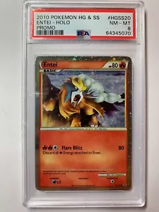 PSA 8 - Pokémon TCG Entei (HGSS Promo 20) Fall 2010 Collector's Tins HGSS20 - Picture 1 of 2