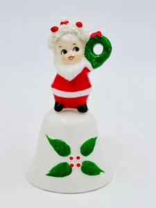 Campana San Claus de Navidad de colección años 60 hueso China Taiwán Treasure Masters (?) - Imagen 1 de 5
