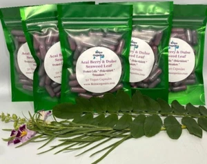 Natural Acai Berry & Dulse Seaweed Leaf, Potassium - Picture 1 of 3