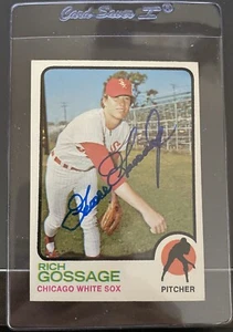1973 Topps RICH GOOSE GOSSAGE RC AUTO #174 NM-MT White Sox HOF BEAUTY AUTOGRAPH - Picture 1 of 5
