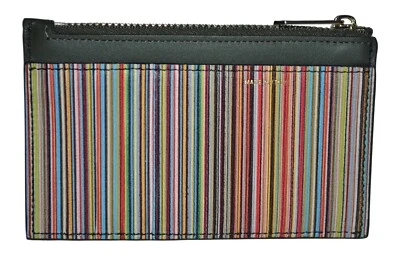 Paul Smith Mainline Signature Stripe Zip Credit Card Wallet Mens Brand New - Image 1 of 4