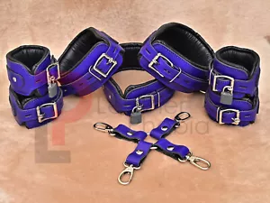 Genuine Leather Restraints set for Men/Women BDSM Restraints Set BDSM - Picture 1 of 18
