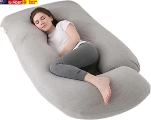 Pregnancy Pillow, Maternity Full Body Pillow for Back, Legs and Belly Support, J - Picture 1 of 8