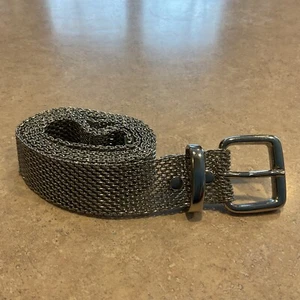 MESH SILVER BELT 43” - Picture 1 of 5