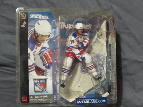 Eric Lindros 2001 Macfarlane Sports Picks Hockey Figure NY Rangers White NIB Cover