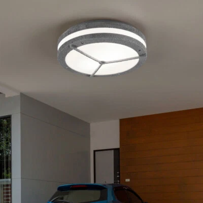 Außendeckenlampe Wandleuchte Lampe Gartenlampe beton grau Balkonlampe 2 flammig - Bild 1 von 4