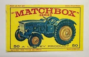 1 - John Deere Tractor #50 Lesney MATCHBOX Decal/Sticker + Decal/Sticker - Picture 1 of 2