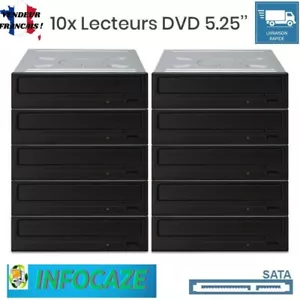 LOT 10 X Lecteur GRAVEUR DVD SATA livraison Gratuite - Photo 1/6