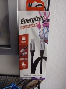 Energizer braided type-c to lightnin cable (iPhone) - Photo 1 sur 1