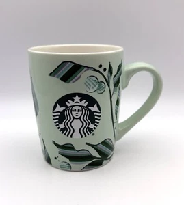 Starbucks 2021 Mug Leaves  Mermaid Logo Green Coffee Mug Tea Cup 10 oz - Picture 1 of 5