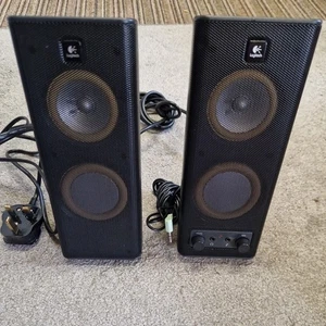 Logitech S-0264B Speakers PC Computer Laptop Speaker System Black - Picture 1 of 5