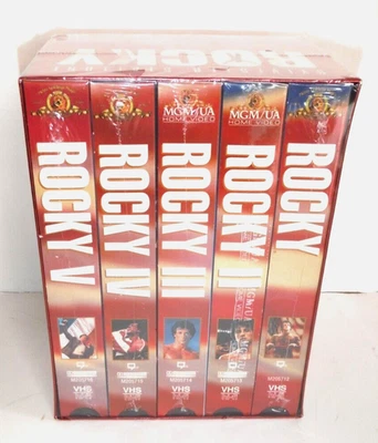 RARE 2001 The Rocky Anthology Factory Sealed MGM Watermark Tapes 5-VHS Tapes Set - Image 1 of 4
