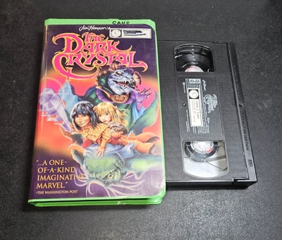 The Dark Crystal (VHS, 1982) Dark Fantasy Clamshell Rare Jim Henson HTF Foto 1 de 4