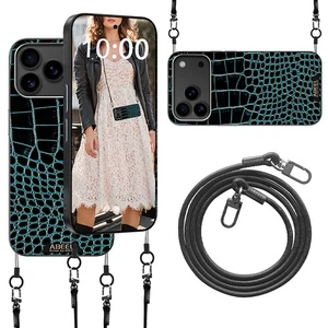 Funda de correa de cuero genuino con tecnología magnética para iPhone - Imagen 1 de 16