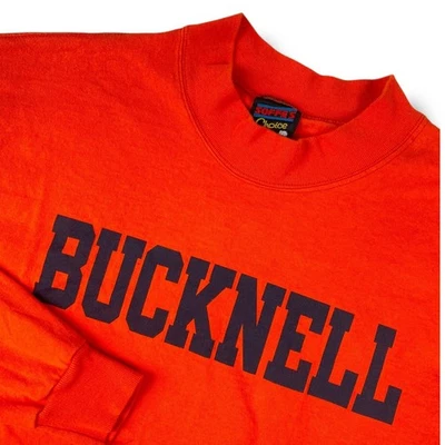 VINTAGE BUCKNELL University Long Sleeve T-Shirt Medium Graphic Tee Made in USA - Image 1 of 4