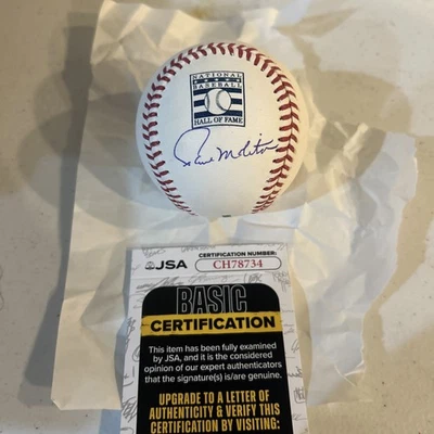 PAUL MOLITOR SIGNED AUTOGRAPH HOF LOGO BASEBALL JSA COA ROMLB BALL TWINS BREWERS - Image 1 of 4