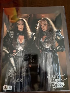 Barbara March Gwynyth Walsh Rare Dual Signed Autographed Star Trek Beckett COA - Picture 1 of 5