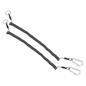 8.9ft Pesca Strumento Cordino,2pz con Argento Tono Metallo Clip,Trasparente Nero - Foto 1 di 6