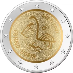 2 Euro 2021 Estonia, Finnish-Ugric Peoples - Picture 1 of 1
