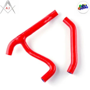 Red For 07-08 Polaris Outlaw MXR 450/MXR 525 525S 07-11 Silicone Radiator Hose - Foto 1 di 5