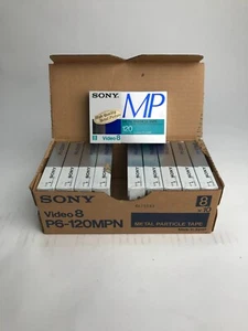 Nuevo de Lote Antiguo Sony Vidoe8 120 Minutos 10 Pack 8mm Video Cassette Cinta Sellada P6-120MPN - Imagen 1 de 14