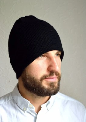 Sombrero para hombre hecho a mano 100 % cachemir Foto 1 de 4