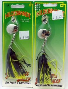 Worden's Lures Snagless Sally 1/4oz Nic Blade Black/Chartreuse Skirt 2 lures - Picture 1 of 3