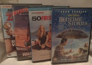 Adam Sandler DVD Lot: Bedtime Stories, 50 First Dates, Waterboy, Zohan 4 Discs - Picture 1 of 11