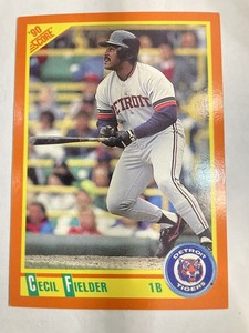 1990 Score Rookie & Traded Cecil Fielder Detroit Tigers #9T