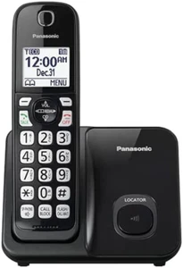Teléfono doméstico inalambrico Panasonic fijo portátil con localizador de llamamada - Imagen 1 de 2