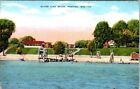 Silver Lake Beach, PORTAGE, Wisconsin Linen Postcard - E.C. Kropp