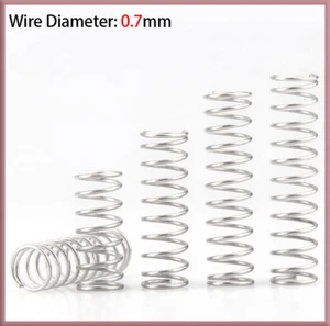 304 Stainless Steel Compression Spring Pressure Small Spring Wire Diameter 0.7mm - Picture 1 of 12