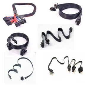 Cable Kit for GreatWall 650W 1250W OCZ ZT650 ZX Series 24P/CPU/8pin/ 5P SATA/IDE - Picture 1 of 4