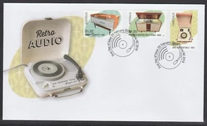 AUSTRALIA 2024 RETRO AUDIO set of 3 V F USED ON FDC  - - Bild 1 von 1