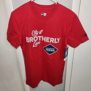 New Era Philadelphia 76ers City Of Brotherly Love Shirt Size Small NWT - Picture 1 of 6