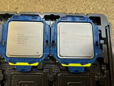 2 x Intel Xeon E5-2650 V2 CPU 8-Core SR1A8 2.6Ghz 20MB 95W LGA2011 LOT 2 - Image 1 of 3