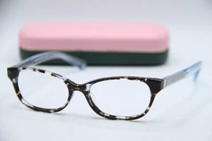NEW KATE SPADE NEW YORK RAINEY XP8 BROWN BLUE TORTOISE EYEGLASSES W/CASE 50-16 - Picture 1 of 5