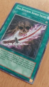 1st Edition Soul Devouring Bamboo Sword GLAS-EN060 YuGiOh card (LP) - Picture 1 of 8