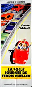 Matthew Broderick FERRIS BUELLER'S DAY OFF John Hughes 1986 FRENCH POSTE 24x63 - Picture 1 of 1