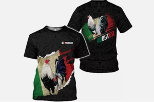 Personalized Name Rooster Shirts, Mexican Rooster Shirt, Mexico Rooster 3D Shirt - Picture 1 of 3