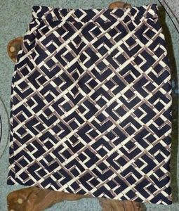 Jaclyn Smith Size S Linen Rayon Skirt Length 22” Zipper Button Front Closure - Picture 1 of 12