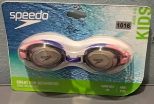 Speedo Kids Splasher Ages 3-6 Anti Fog Swimming Goggles VIOLET GREY 1016 UE34 - Picture 1 of 2