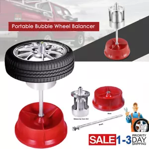 Wheel Balancer Portable Tyre Hubs Heavy Duty Car Truck Rim Bubble Level Tool Kit - Picture 1 of 15