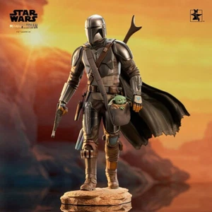 Estatua Gentle Giant Star Wars Mandalorian & Grogu Premier - Imagen 1 de 9