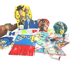 Toy Story Party Lg Lot! Birthday Decorations Supplies Pop ups Flag Banners Hats