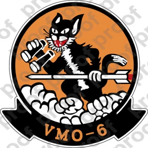 STICKER USMC VMO 6 TOMCATS   ooo   USMC Lisc No 20187 - Picture 1 of 1