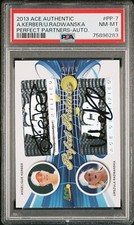 PSA 8 Pop 1 2013 ACE PERFECT PARTNERS KERBER/U. RADWANSKA DUAL AUTO CARD #D /15