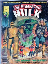 THE RAMPAGING HULK(MAGAZINE)# 9 (Marvel,1978) Vs Avengers ; Nice